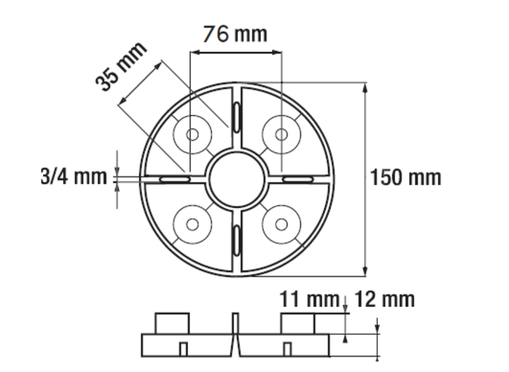 Raised floor support EH12