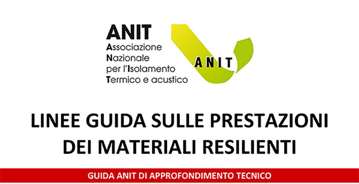 Nuova guida ANIT sui materiali anticalpestio