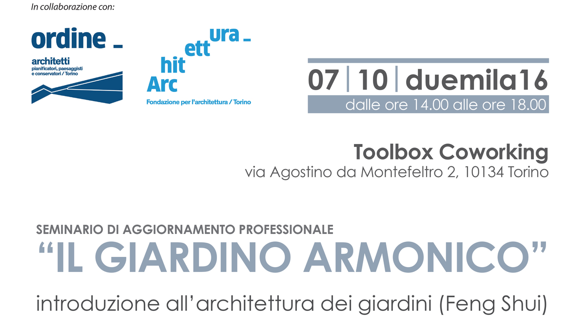 Seminario di aggiornamento professionale - "IL GIARDINO ARMONICO" - Torino