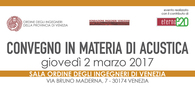 Convegno in materia di Acustica Convegno in materia di Acustica
