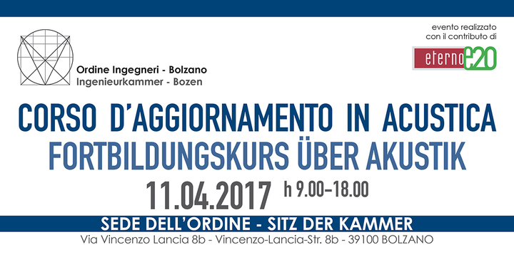 Corso d'aggiornamento in Acustica Corso d'aggiornamento in Acustica