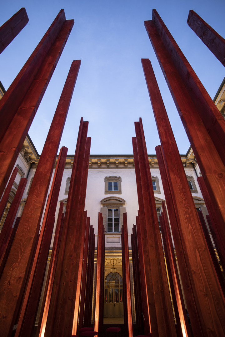 "Templet in the Wood” by Asif Khan in Palazzo Litta 2018