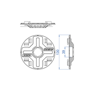 Crisscross SE head for aluminium joist