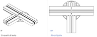 Crisscross SE head for aluminium joist