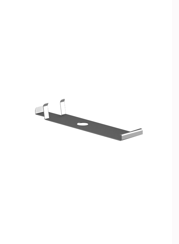 Base clip for vertical closure for aluminium joist laying