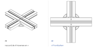 KOPF SE MIT KREUZ-AUFSATZ FÜR ALUMINIUMBALKEN