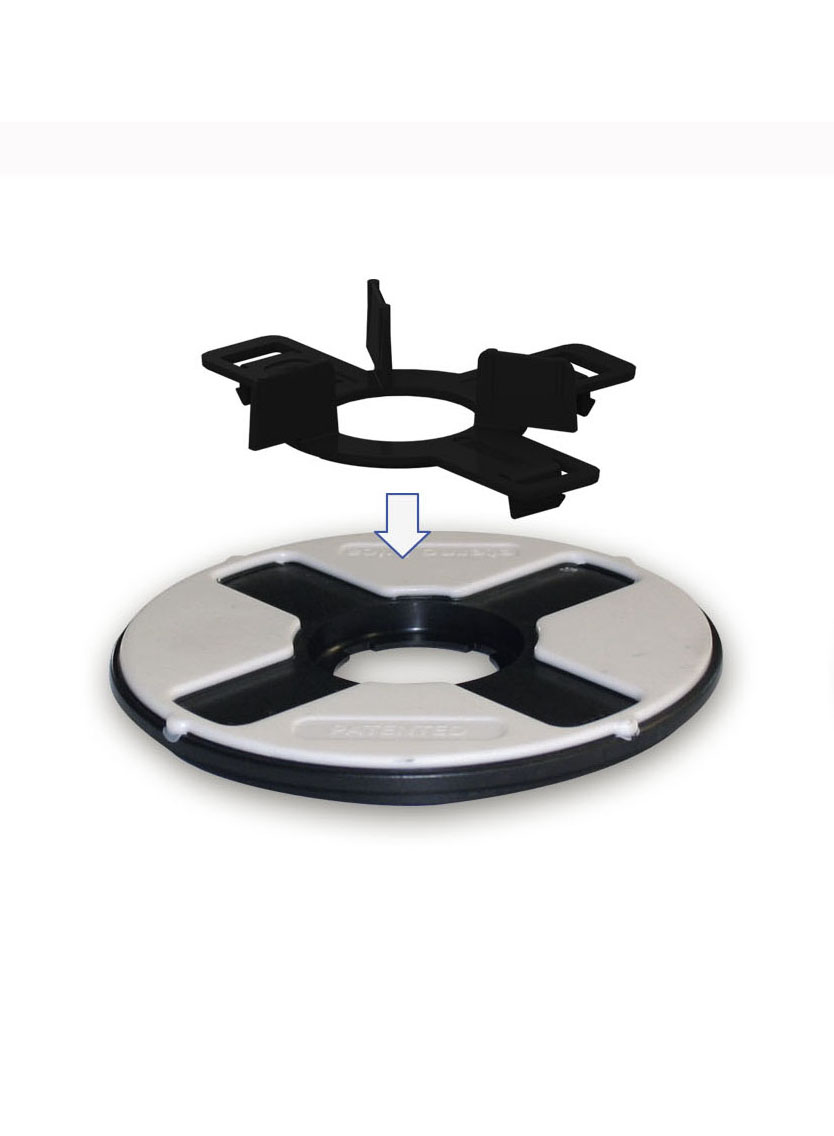 NM fixed head for clip for hexagonal plates