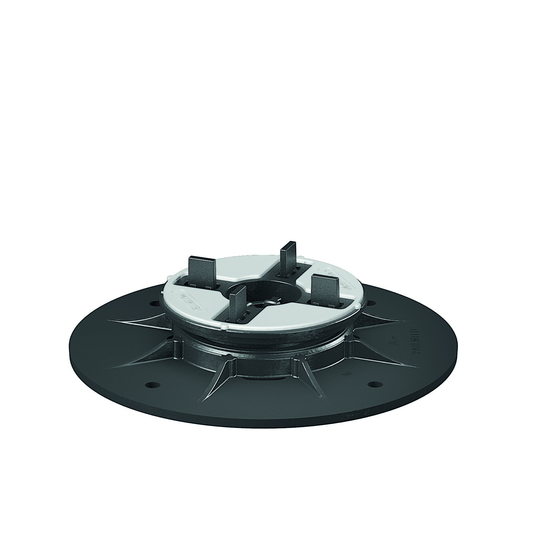 Plot réglable à nivellement automatisé  pour plancher « ETERNO » SE0 (28-38 mm) avec tête bicomposée 
