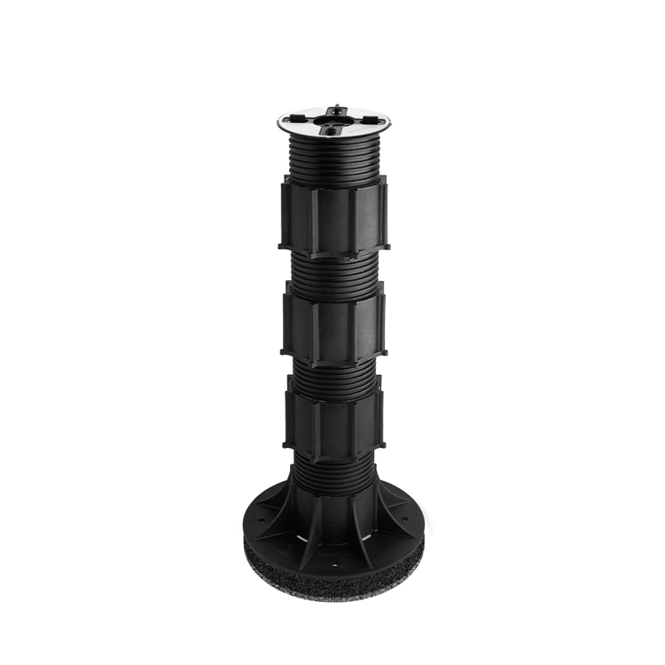 Pedestal de suelo ajustable autonivelante "SE SILENT" SES 12 (273-458 mm) con cabezal bimaterial