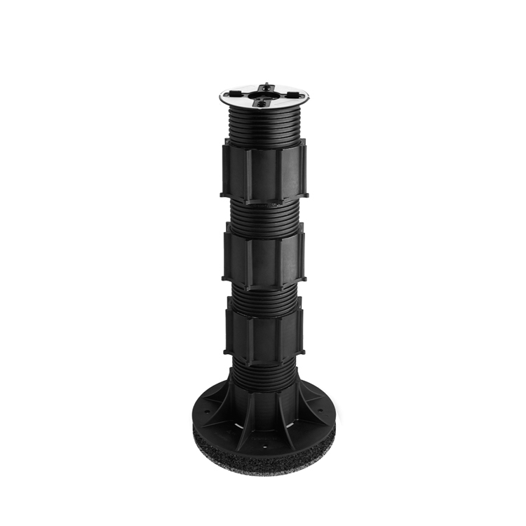 Adjustable Self-Leveling Floor Pedestal "SE SILENT" SES 12 (273-458 mm) with bi-material head